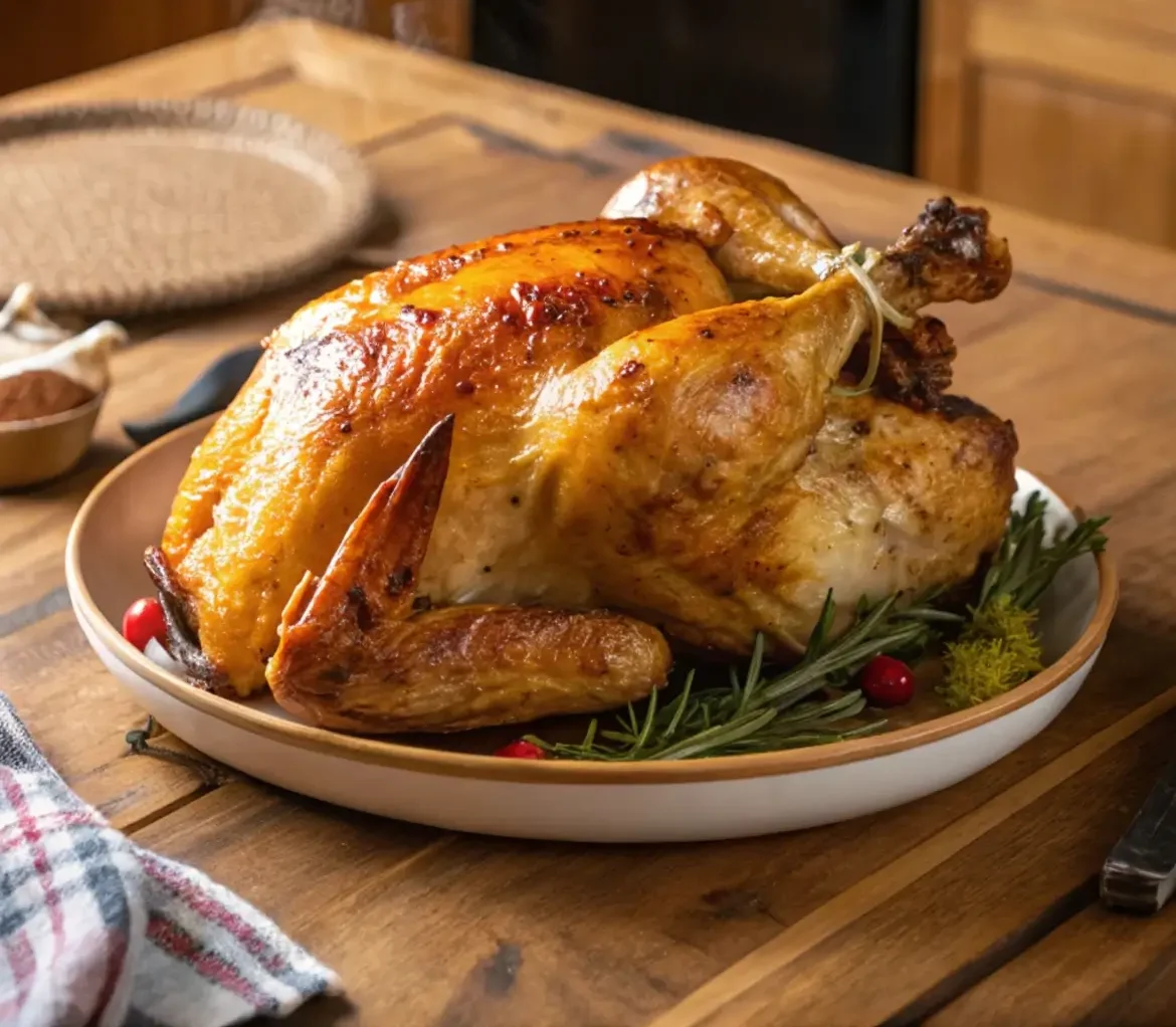 rotisserie-chicken-in-a-plate-in-kitchen